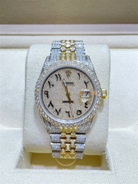 2 tone bust down rolex|iced out rolex for sale.